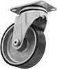 Nonmarking High-Temperature Casters with Rubber Wheels