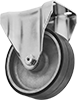 Nonmarking High-Temperature Casters with Rubber Wheels