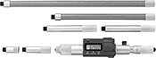 Image of Product. Front orientation. Inside Hole Micrometers. Mitutoyo Digital Inside Hole Micrometers.