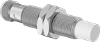 Image of Product. Projecting with Plug. Front orientation. Projecting Mount. No-Distance-Correction DC Metallic-Object Proximity Sensors, Plug In.