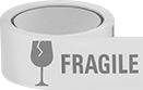 Image of Product. Front orientation. Packaging Tape. Message Packaging Tape, Fragile.
