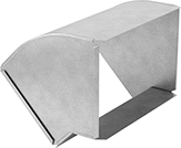 Image of Product. Front orientation. Duct and Fittings. Rectangular Duct and Fittings, 45° Elbow Connectors, Vertical Elbow.