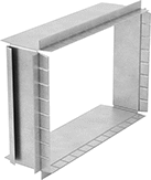 Image of Product. Front orientation. Duct and Fittings. Rectangular Duct and Fittings, Straight Collars.
