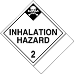 Image of Product. Front orientation. Labels. Hazardous Material Shipping Labels , Toxic Symbol, Inhalation Hazard—2.