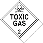 Image of Product. Front orientation. Labels. Hazardous Material Shipping Labels , Toxic Symbol, Toxic Gas—2.