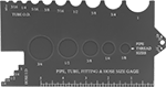 Image of Product. For Pipe, Tubing, And Hose. Front orientation. Plastic. Pipe, Tubing, and Hose Size Identifiers.