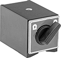 Image of Product. Front orientation. Variance Indicator Holder Bases. Magnetic Variance Indicator Holder Bases, V-Grooved Bases, Magnetic-Release Switch.