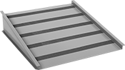 Image of Product. Ramps (Sold Separately). Front orientation. Ramps. Steel Spill-Control Pallets, Style B.