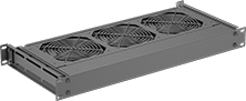 Image of Product. Front orientation. Fan Trays. Enclosure-Cooling Fan Trays, 3 Fans Included.