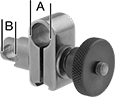 Image of Product. Front orientation. Contains Annotated. Variance Indicator Clamps. Swivel Variance Indicator Clamps, Style 2.