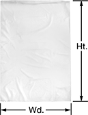 Image of Product. Front orientation. Contains Annotated. Open-Top Bags. Heat-Shrink Plastic Open-Top Bags.