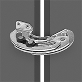 Image of ProductInUse. Front orientation. Hinges. Surface-Mount Concealed Hinges.