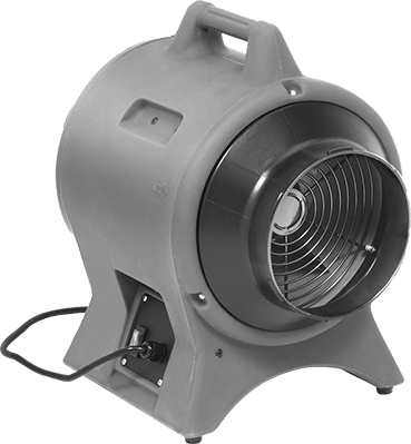 Image of Product. Front orientation. Corrosion-Resistant Portable Blower, 2000 CFM Airflow.