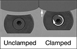 Image of ProductInUse. Top orientation. ZoomedIn view. Contains Annotated, Border. Fixture Clamps. Machinable Fixture Clamps.