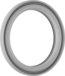 Image of Product. Side 1. Front orientation. Buffering Seals. High-Pressure Hydraulic Cylinder Buffering Seals.
