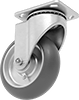 Lightweight Casters with Rubber Wheels