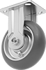 Lightweight Casters with Rubber Wheels