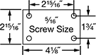 Image of Specification. Rigid Mounting Plate. Front orientation. Contains Annotated. Rigid. Black Powder-Coated Steel Casters with Rubber Wheels.
