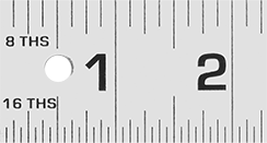 Image of Product. Front orientation. ZoomedIn view. Rulers. Rulers, Steel.