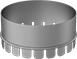 Image of Product. Front orientation. Duct and Fittings. Standard Duct and Fittings, Straight Collars, Female.