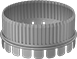 Image of Product. Front orientation. Duct and Fittings. Standard Duct and Fittings, Straight Collars, Male.