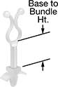 Image of Product. Front orientation. Contains Annotated. Cable Holders. Standoff Cable Holders, Style F.