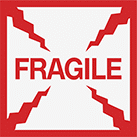 Image of Product. Front orientation. Labels. Shipping Labels , Fragile.