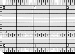 Image of Product. Front orientation. ZoomedIn view. Rulers. See-Through Rulers, Center Finding, Style B.