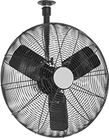 Image of Product. Shown With Extension Pipe (Not Included). Front orientation. Fans. Economy Ceiling-Mount Fans.