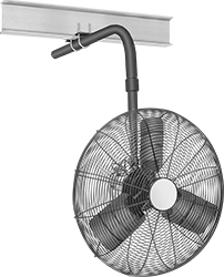 Image of ProductInUse. Front orientation. Fans. Economy Beam-Mount Fans.