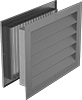 Fixed-Blade Wall Louvers with Adjustable Register