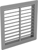Heavy Duty Adjustable-Blade Wall-Mount Louvers