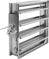Image of Product. Front orientation. Duct Airflow Dampers. Airflow Dampers for Square Duct.