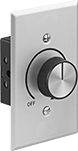 Image of Product. Front orientation. Ceiling Fan Speed Controls. Knob Control.