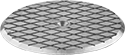 Image of Product. Front orientation. Drain Cleanout Hole Covers. Covers for Floor Cleanouts, 1 Hole.