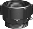 Image of Product. Front orientation. Thread Adapters. Thread Adapters for Drum Openings, Polypropylene, BSPP Thread.