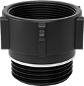 Image of Product. Bottom orientation. Thread Adapters. Thread Adapters for Drum Openings, Polypropylene, M56 Threads.
