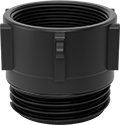 Image of Product. Bottom orientation. Thread Adapters. Thread Adapters for Drum Openings, Polypropylene, M64 Threads.