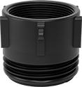 Image of Product. Bottom orientation. Thread Adapters. Thread Adapters for Drum Openings, Polypropylene, M70 Threads.