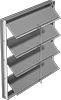 Heavy Duty Movable-Blade Wall Louvers