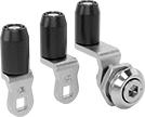 Image of Product. Front orientation. Cam Locks and Latches. Hex-Drive Roller-Cam Locks, Style A.