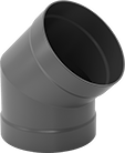 Image of Product. Front orientation. Duct and Fittings. Chemical-Resistant Duct and Fittings, 45° Elbow Connectors.
