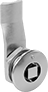Image of Product. Front orientation. Cam Locks and Latches. Square-Drive Cam Locks, Style B.