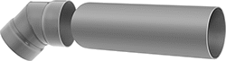Image of System. Front orientation. Contains MultipleImages. Duct and Fittings. Chemical-Resistant Duct and Fittings.