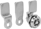 Image of Product. Front orientation. Cam Locks and Latches. Triangle-Drive Cam Locks, Style A.