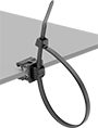 Image of ProductInUse. Front orientation. Cable Ties. Mountable Cable Ties, Clip On.