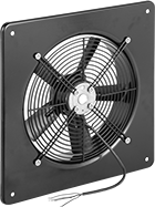 Image of Product. Front orientation. Exhaust Fans. Dust-Resistant Direct-Drive Wall-Mount Exhaust Fans, Style 1.