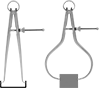 Starrett Fine-Adjustment Layout Calipers