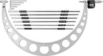 Image of Product. Front orientation. Outside Micrometers. Wide-Range Digital Outside Micrometers.