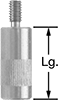 Image of Product. Front orientation. Contains Annotated. Variance Indicator Contact Point Adapters. Thread.